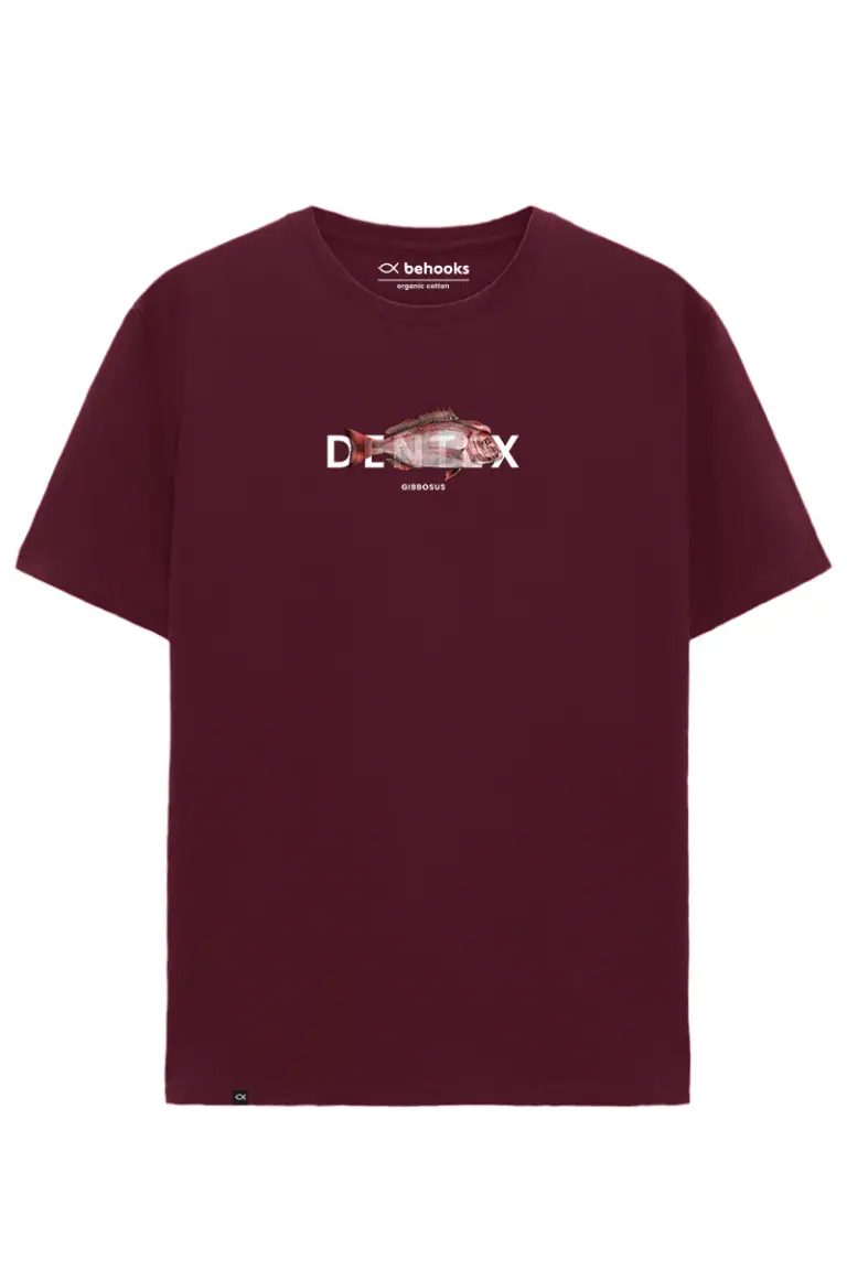 Camiseta Dentex Gibbosus burdeos