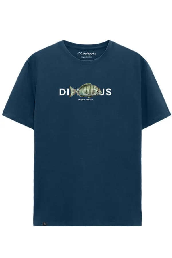 Camiseta Diplodus sargus sargus realistic Azul frío