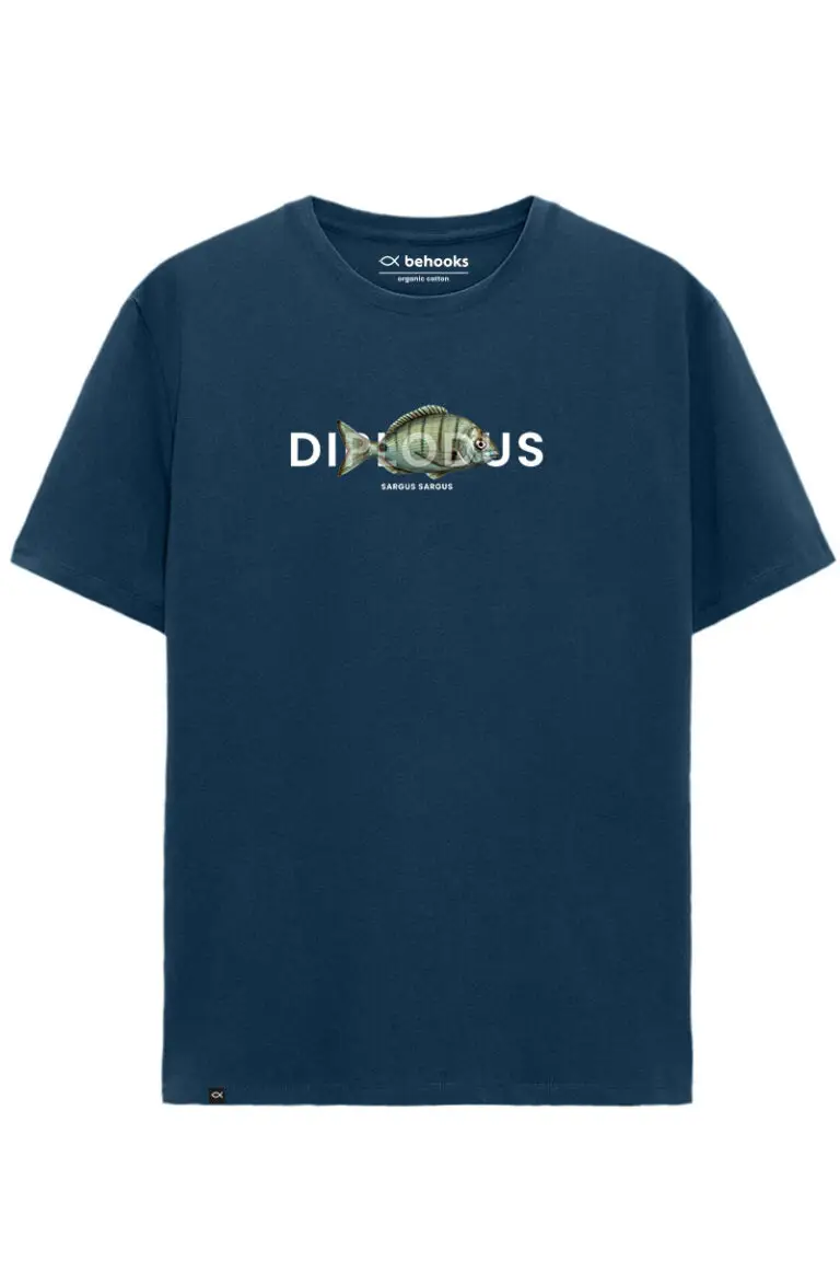 Camiseta Diplodus sargus sargus realistic Azul frío