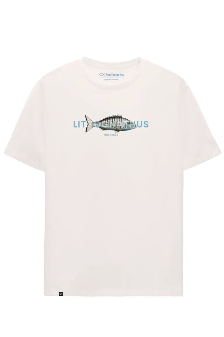 Camiseta Lithognathus mormyrus blanco roto