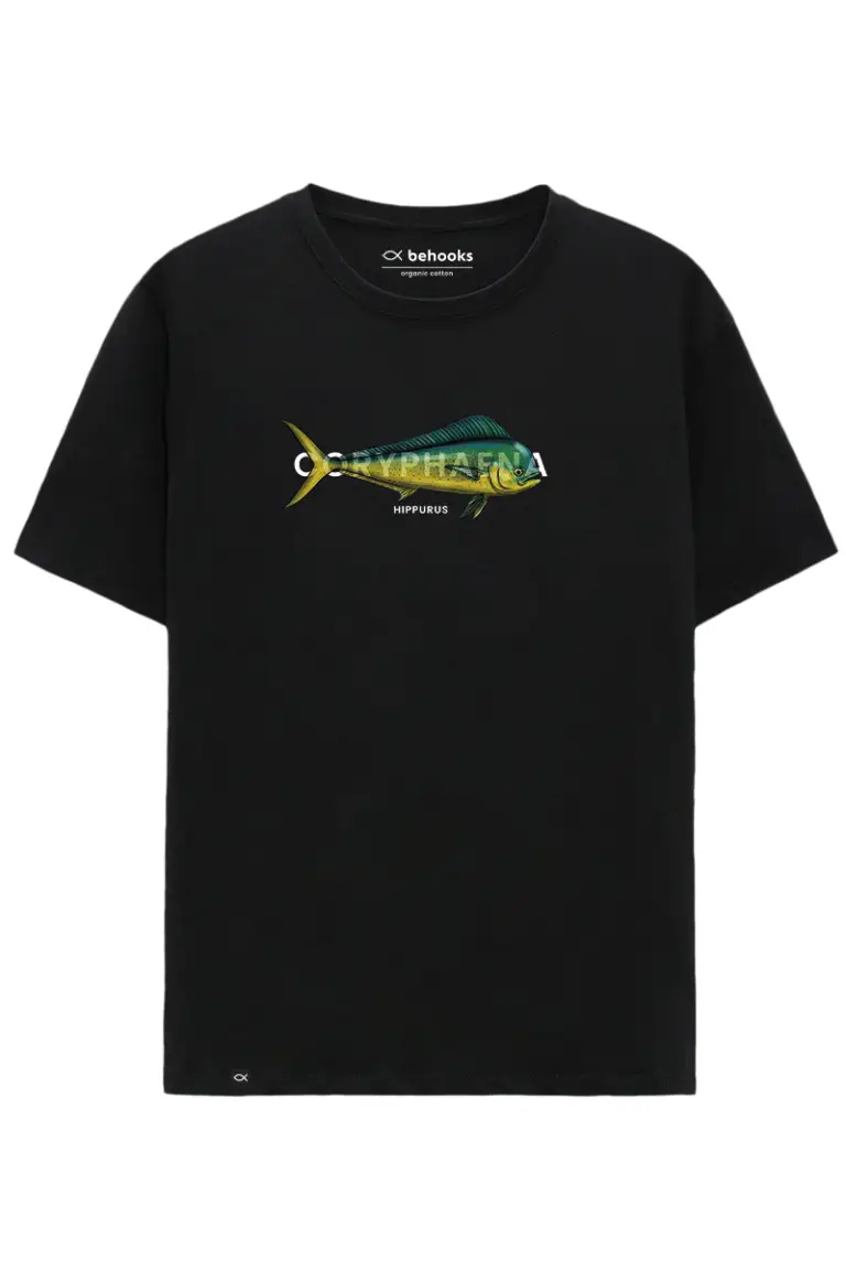 Camiseta Coryphaena Hippurus Realistic Negro